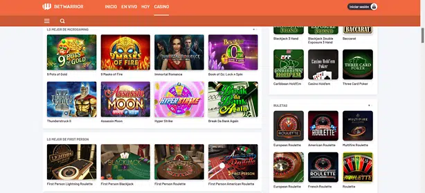 Betwarrior casino
