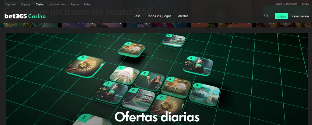 bet365 casino homepage