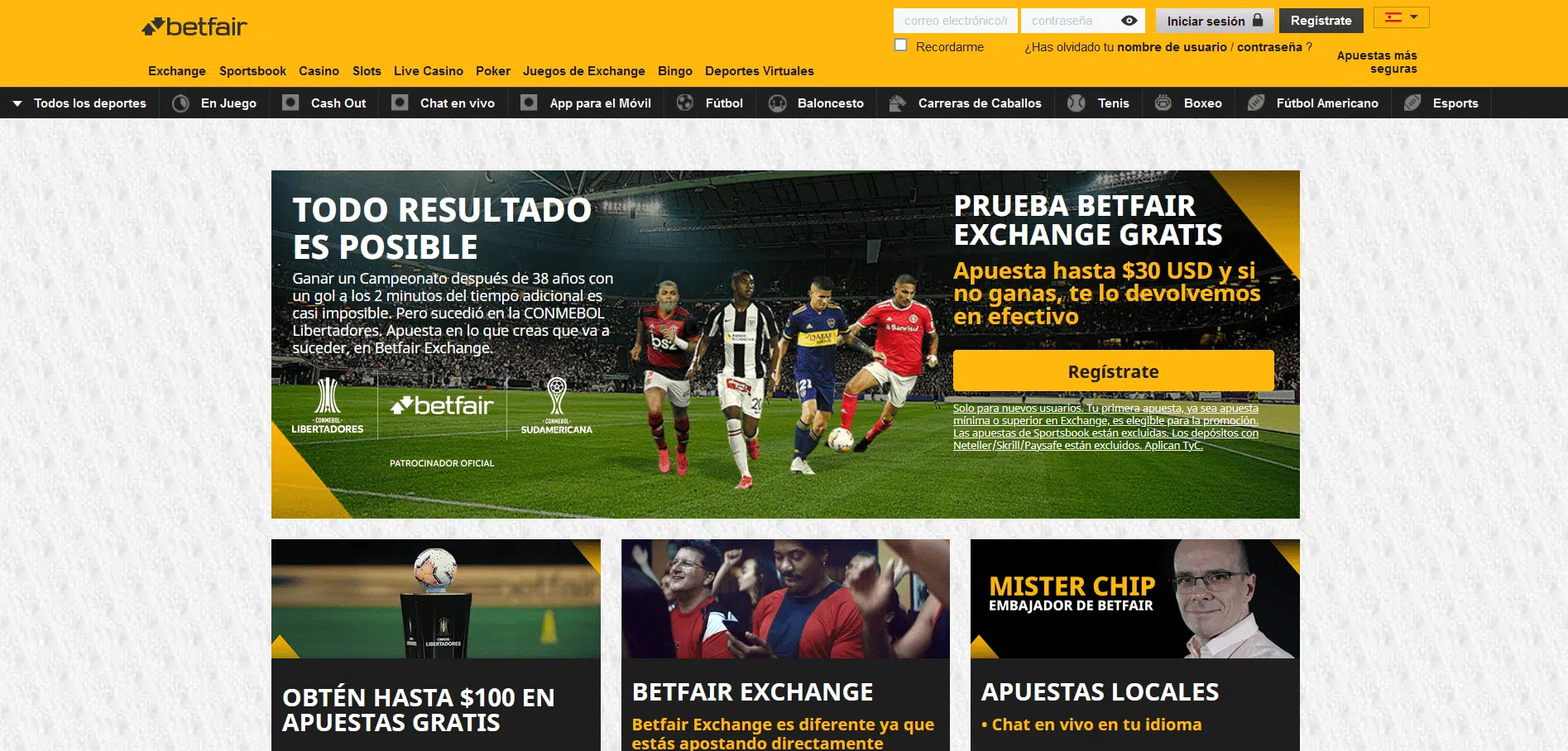 código promocional Betfair