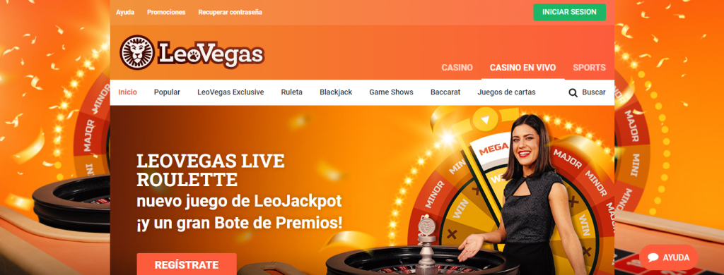 leovegas casino homepage