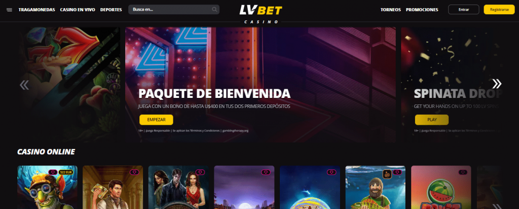 lvbet casino homepage