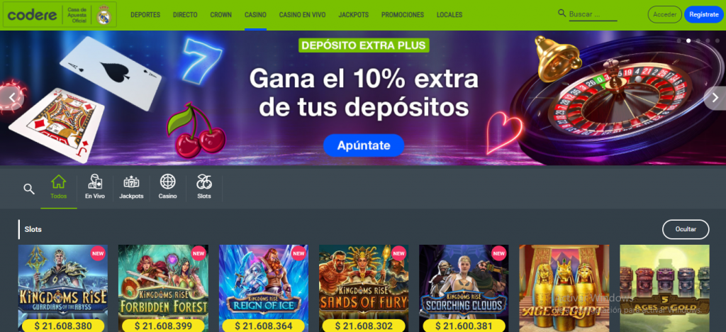 codere casino homepage