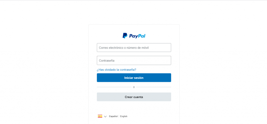 apuestas PayPal entrada