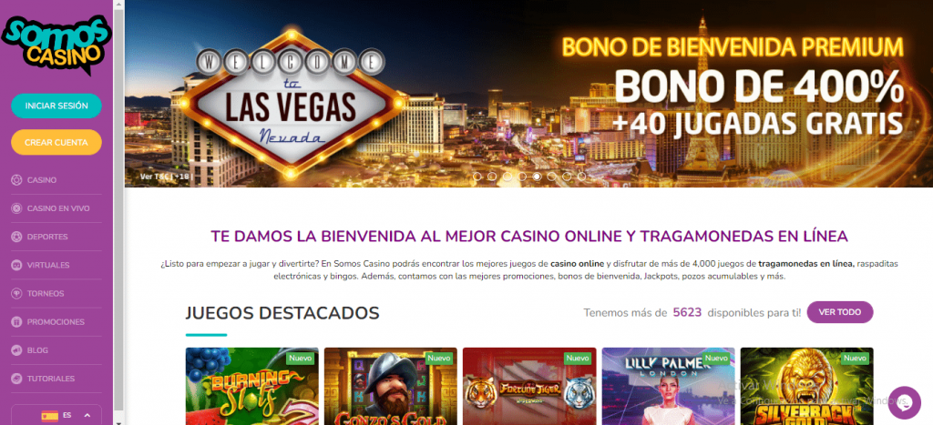 somos casino homepage