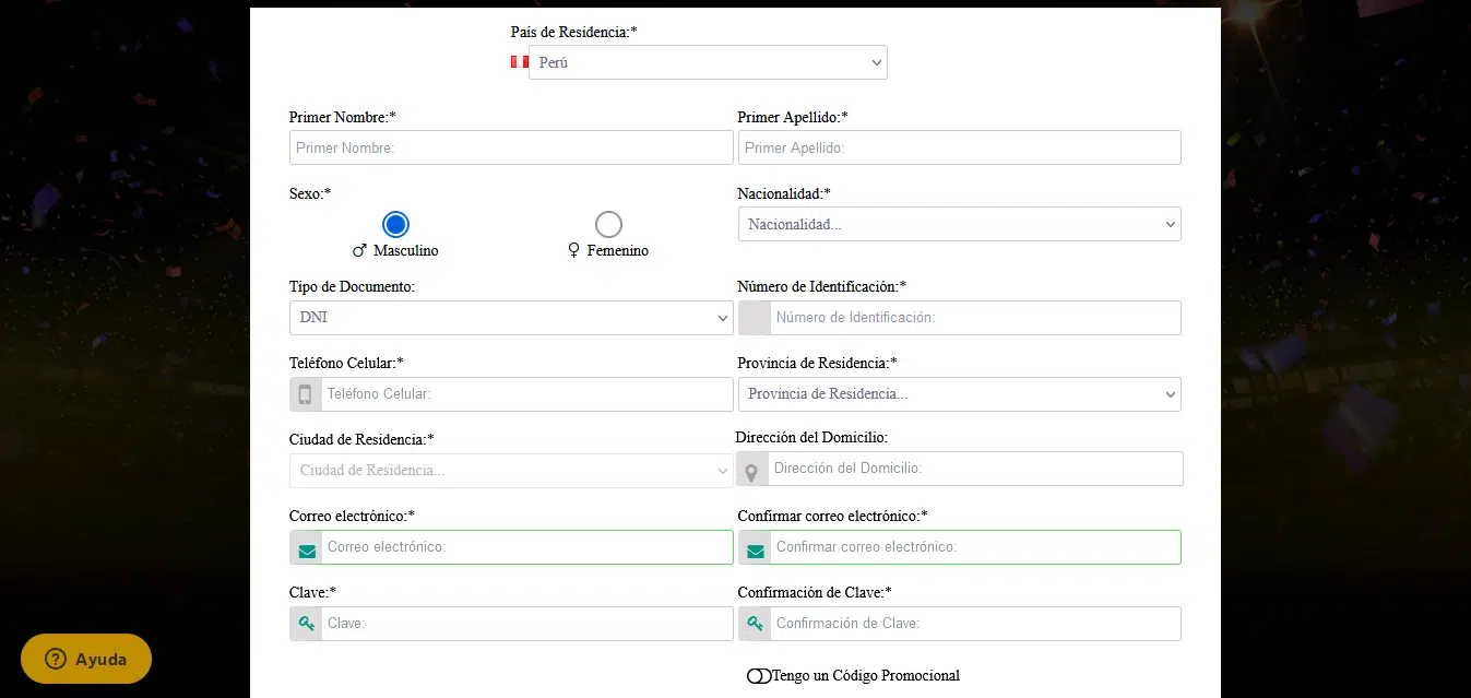 código promocional de Doradobet