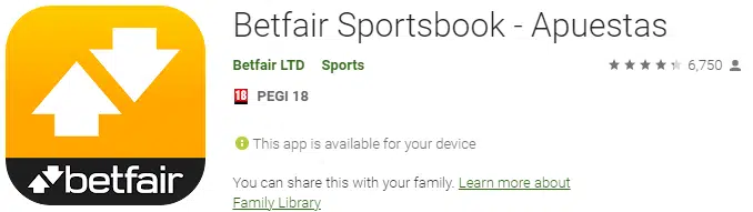 Betfair app logo Android